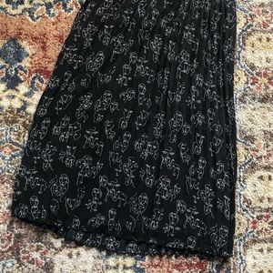 Abstract faces Midi length skirt